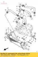 3AK124820000, Yamaha, tubo 2 yamaha tz tzu 250, Nuovo