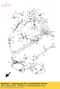 yamaha 5RU124461000 articulación - Lado inferior