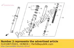 Ici, vous pouvez commander le tuyau comp., fr. Fourchette auprès de Honda , avec le numéro de pièce 51410KTZD01: