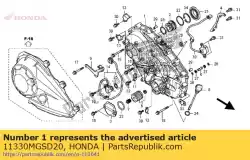 cover comp., r. Carter van Honda, met onderdeel nummer 11330MGSD20, bestel je hier online: