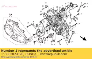 honda 11330MGSD20 cover comp., r. carter - Onderkant