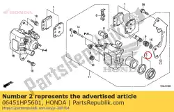 Aquí puede pedir juego de juntas, pistón de Honda , con el número de pieza 06451HP5601: