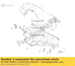 Here you can order the handlebar lower cover from Piaggio Group, with part number 67364700HH: