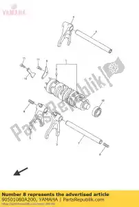 yamaha 90501080A200 resorte, compresión - Lado inferior