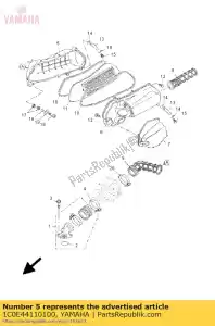 yamaha 1C0E44110100 obudowa, filtr powietrza 1 - Dół