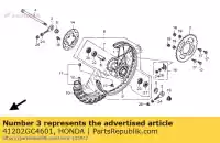 41202GC4601, Honda, pignon, final (4 honda cr  r rb r2 cr80r sw 80 , Nouveau