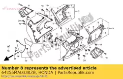 Here you can order the cowl assy., l. Lower (wl) *type4 * (type4 ) from Honda, with part number 64255MALG30ZB: