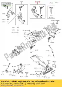 kawasaki 270455484 zestaw prze??czników zr800ads - Dół