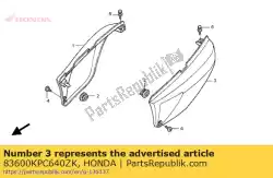 Here you can order the cover,l s*nh403m* from Honda, with part number 83600KPC640ZK: