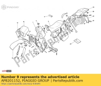 AP8201152, Aprilia, conjunto de ferramentas, Novo