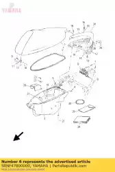 stoelvergrendeling van Yamaha, met onderdeel nummer 5RNF47800000, bestel je hier online: