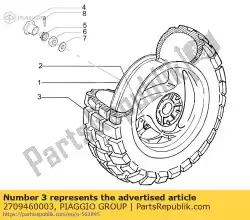 Aquí puede pedir neumático de Piaggio Group , con el número de pieza 2709460003: