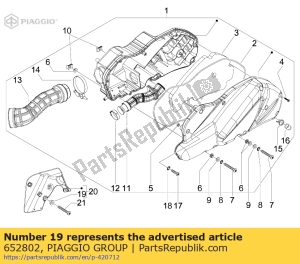 aprilia 652802 proteção - Lado inferior