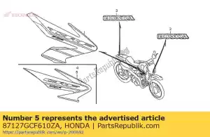 Honda 87127GCF610ZA stripe,l t*type1* - Bottom side