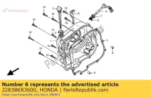 honda 22838KR3600 receptor, cabo de embreagem - Lado inferior