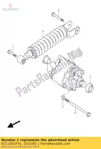 Suzuki 6211002F41 amortisseur, amortisseur rr - La partie au fond