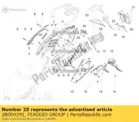 2B000291, Piaggio Group, t bush aprilia caponord zd4vk000, zd4vka, zd4vk001, zd4vka01 1200 2013 2015 2016, Nuevo