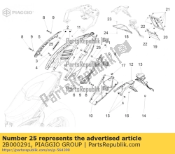 Aprilia 2B000291, T krzak, OEM: Aprilia 2B000291