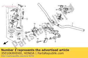 Honda 35010KRHD00 zestaw kluczy - Dół