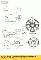 560540313, Kawasaki, segno, coperchio accensione vn900c9fa kawasaki vn 900 2009 2010 2011, Nuovo