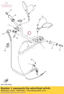 yamaha BW82611100 guidão - Lado inferior