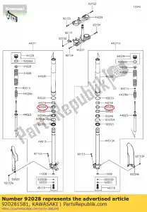 kawasaki 920281581 casquillo kdx200-f1 - Lado inferior