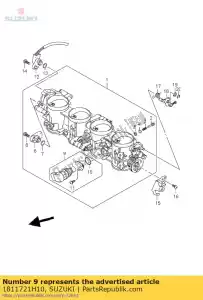 Suzuki 1811721H10 isc valve - Bottom side