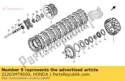 Here you can order the disk, clutch friction (c) from Honda, with part number 22203MT8000: