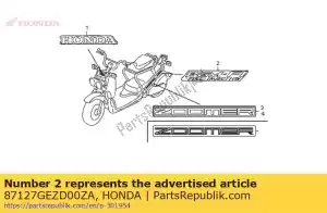 honda 87127GEZD00ZA mark, pgmfi * typ1 * (typ1) - Dół