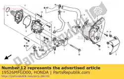 Here you can order the hose b, water from Honda, with part number 19526MFGD00: