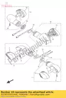 3D7833301000, Yamaha, luz pisca-pisca traseira conjunto 1 yamaha  wr 250 2008 2009 2010 2011 2012 2013 2014 2015 2016 2017 2018 2019 2020, Novo