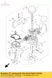 Aquí puede pedir neto, filtro de Yamaha , con el número de pieza 5TYE49940000: