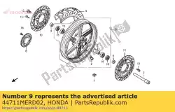 Here you can order the tire, fr. (bridgestone) ( from Honda, with part number 44711MERD02: