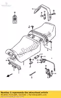 4530017C0158R, Suzuki, asiento, pasajero suzuki gsx r750 r1100 750 1100 , Nuevo