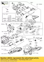 260311675, Kawasaki, cablaggio, zr800aef principale kawasaki z 800 2013 2014 2015, Nuovo