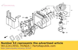 Aqui você pode pedir o parafuso, hex., 6x12 em Honda , com o número da peça 90122413950: