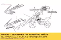 61139MENA10ZA, Honda, merk, stuurdemper * type1 * (type1) honda crf 250 450 2008 2009, Nieuw