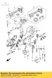 Ici, vous pouvez commander le fil, allumage c auprès de Suzuki , avec le numéro de pièce 3685414G00: