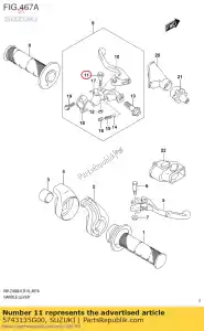 suzuki 5743135G00 tornillo - Lado inferior