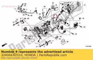 Honda 32406KAZ010 cover, starter magnetic - Bottom side