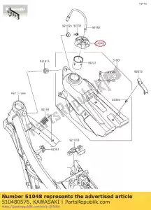 kawasaki 510480576 cap-assy-tank kx450hgf - Bottom side