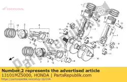 Here you can order the piston (std.) from Honda, with part number 13101MZ5000: