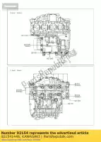 921541446, Kawasaki, perno, bridado, 10x100 zx1000pff kawasaki h2 h2r 1000 2015 2016, Nuevo