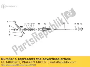 Piaggio Group GU14090201 clutch relese shaft - Bottom side