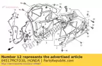 64517MCFD30, Honda, rimanere c, r. cappuccio inferiore honda vtr  sp2 fire storm f sp1 vtr1000sp 1000 , Nuovo