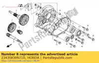 23430KWN710, Honda, gear comp, definitief honda ww125ex2 ww125 125 , Nieuw