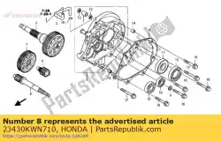 Tutaj możesz zamówić gear comp, final od Honda , z numerem części 23430KWN710: