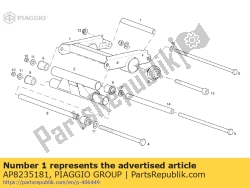 Aprilia AP8235181, Motor verbindingselement, OEM: Aprilia AP8235181