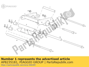 aprilia AP8235181 motor verbindingselement - Onderkant