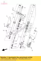 17D231021000, Yamaha, gruppo forcella anteriore (l.h) yamaha yz 250 2010 2011, Nuovo